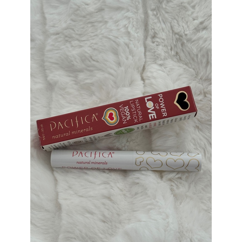 Pacifica Power of Love Natural Lipstick -NUDIE RED 100% Vegan & Cruelty-Free NEW